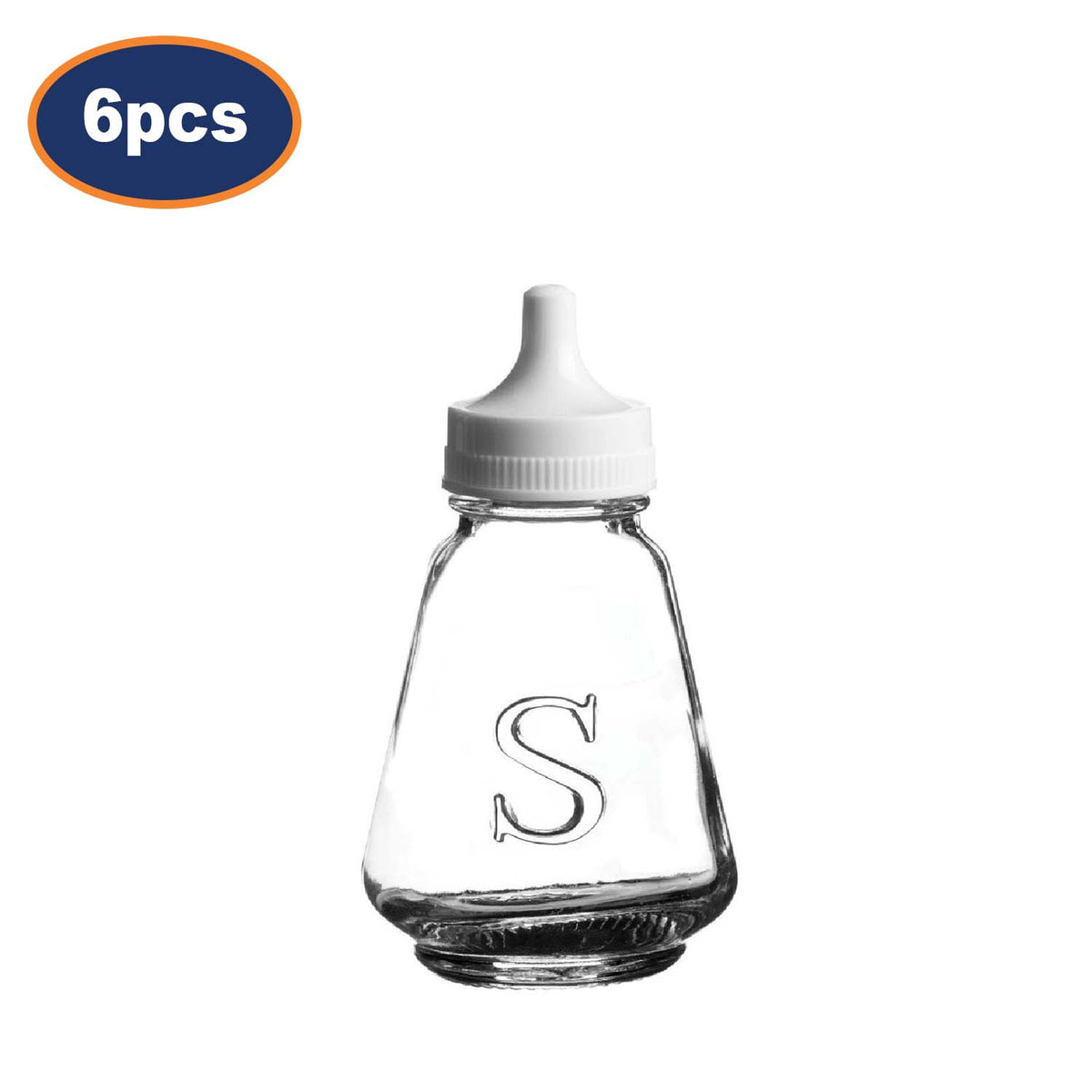 6Pcs Ravenhead Glass Salt Storage Dispenser