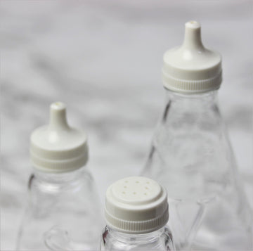 Ravenhead Clear Glass Salt Pepper Shaker Vinegar Set