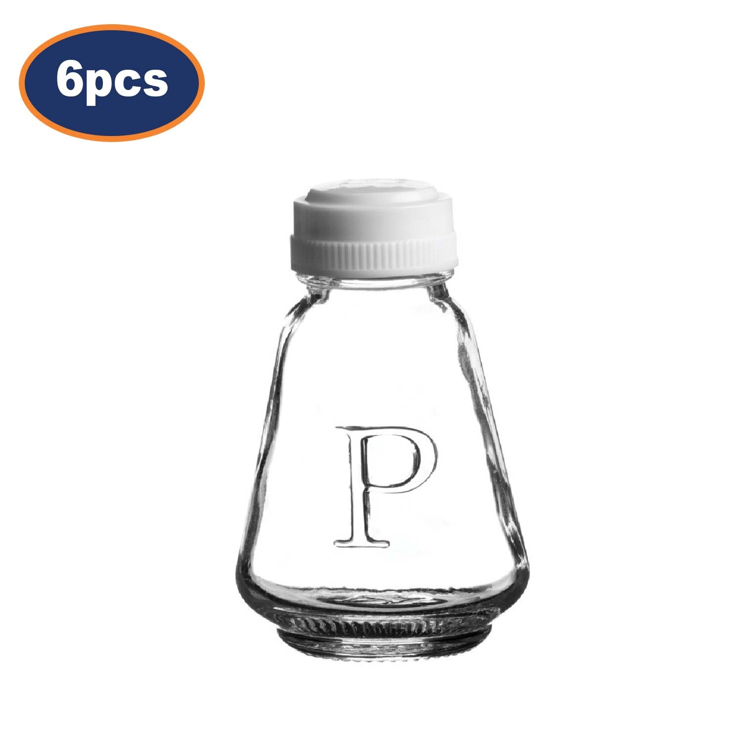 6Pcs Ravenhead Glass Pepper Storage Dispenser Shaker