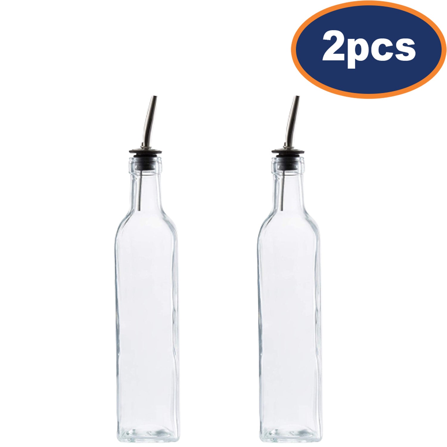 2Pcs 500ml Glass Oil Bottle