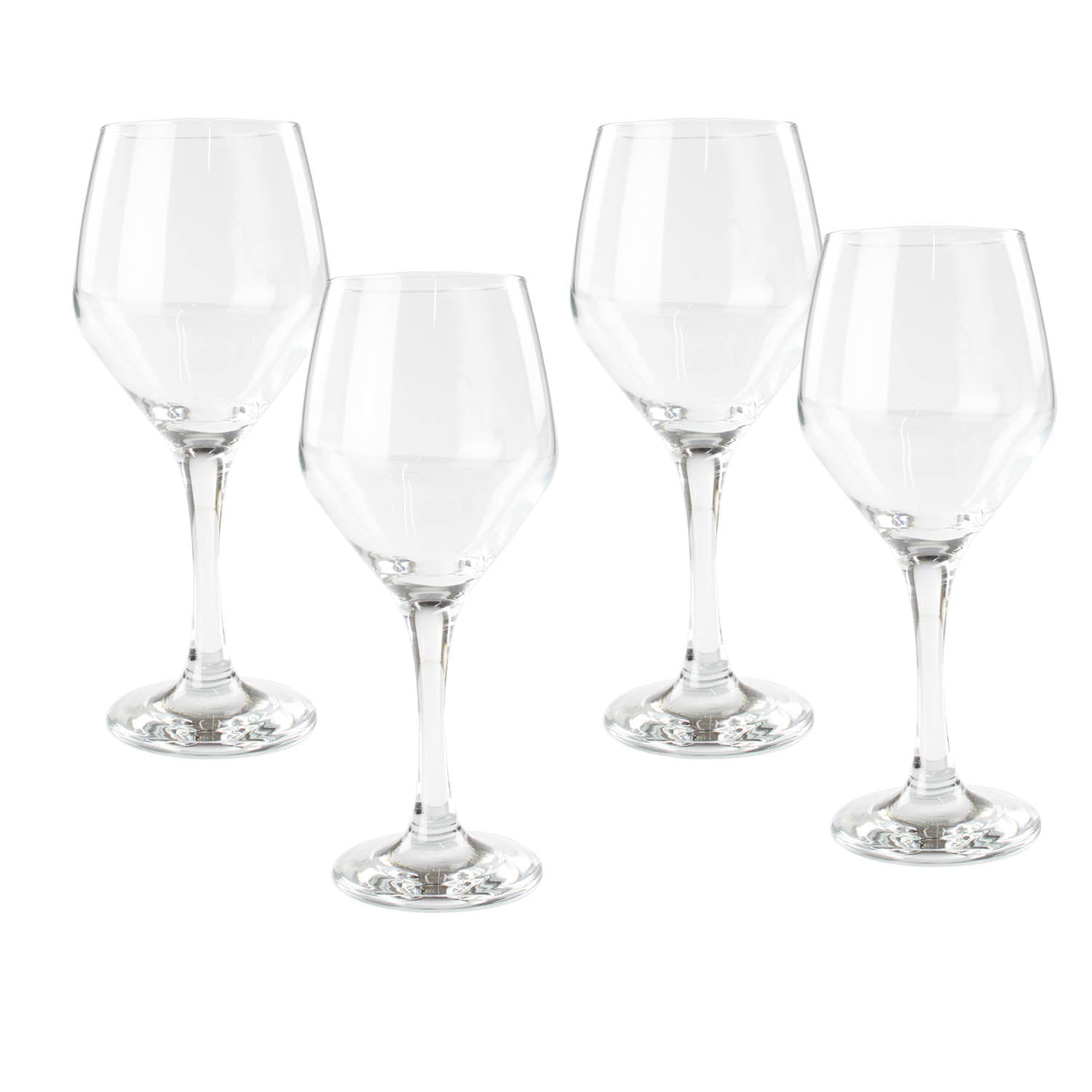 Set Of 4 White Wine Glass Drinking Glasses