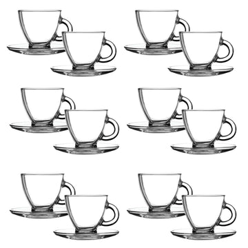 Set of 12 200ml Ravenhead Cappuccino Cups & Saucer