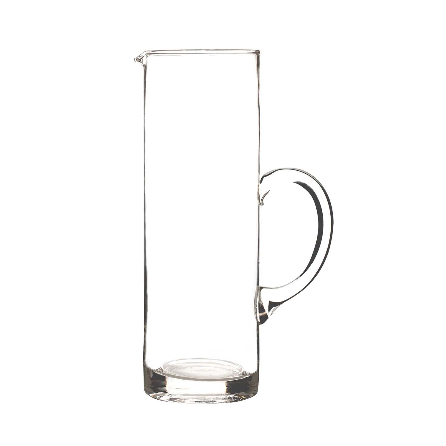 1.7L Clear Glass Beverage Jug With Handle & Spout