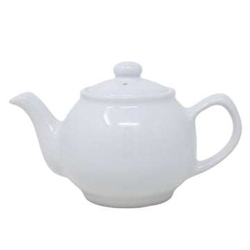 White Porcelain Green Tea Coffee 2 Cup Teapot Serving Set