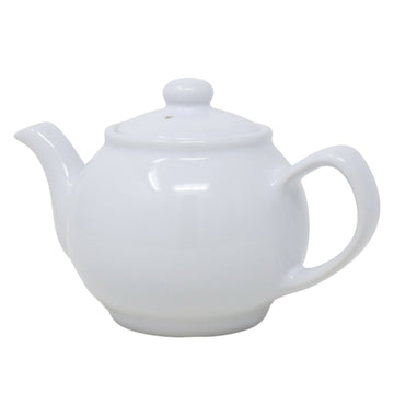 White Porcelain Green Tea Coffee 2 Cup Teapot Serving Set