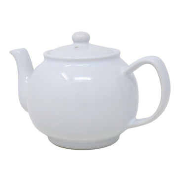 White Porcelain Green Tea Coffee 6 Cup Teapot