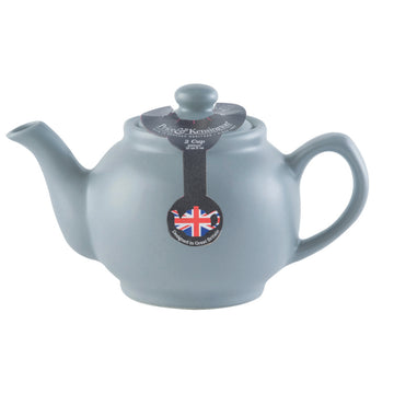 Price & Kensington 450ml Matte Grey Stoneware 2 Cup Teapot