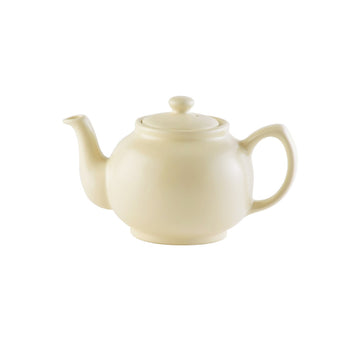 Price & Kensington 450ml Matte Cream Stoneware 2 Cup Teapot