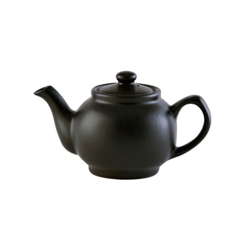 Price & Kensington 450ml Matte Black Stoneware 2 Cup Teapot