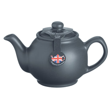 Price & Kensington 450ml Matte Black Stoneware 2 Cup Teapot