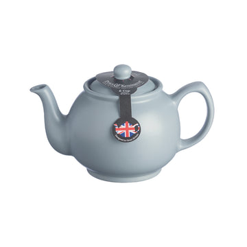 Price & Kensington 1.1L Matte Grey Stoneware 6 Cup Teapot