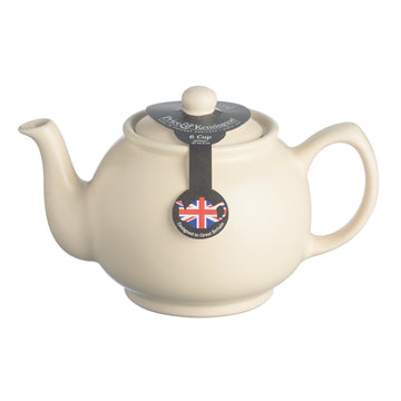 Price & Kensington 1.1L Matte Cream Stoneware 6 Cup Teapot