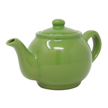 Brights Olive Green Porcelain Green Tea Coffee 2 Cup Teapot