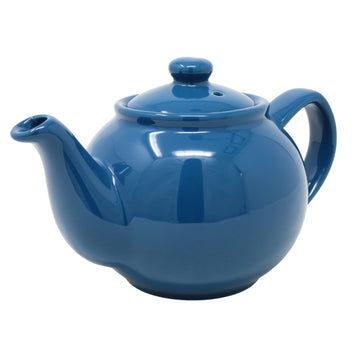 Teal Porcelain Green Tea Coffee 2 Cup Teapot