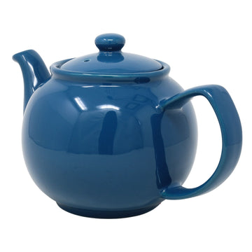 Teal Porcelain Green Tea Coffee 6 Cup Teapot