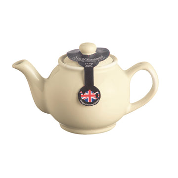 Price & Kensington 450ml Gloss Cream Stoneware 2 Cup Teapot