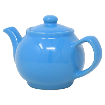 Brights Blue Porcelain 2 Cup Teapot Pottery Kitchen Tea Pot