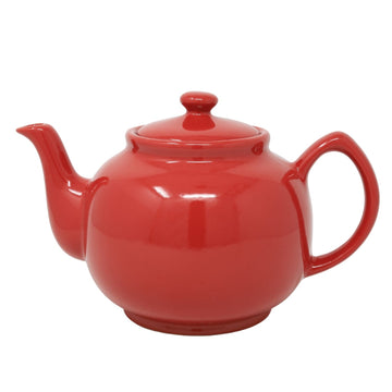 10 Cup Teapot 1500ml Bright Red Stoneware