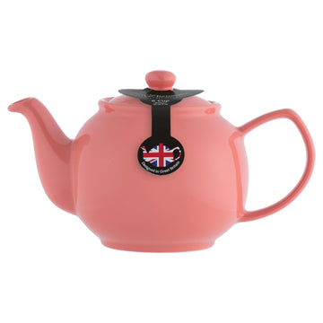 Price & Kensington 1.1L Flamingo Pink Stoneware 6 Cup Teapot