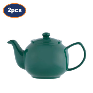2Pcs Price & Kensington 1.1L Emerald Stoneware 6 Cup Teapot
