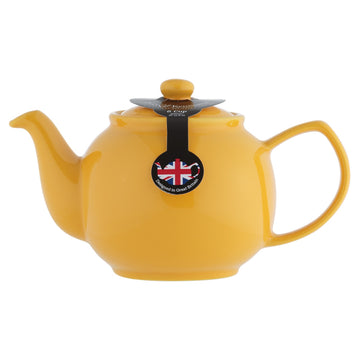 Price & Kensington 1.1L Mustard Yellow Stoneware 6 Cup Teapot