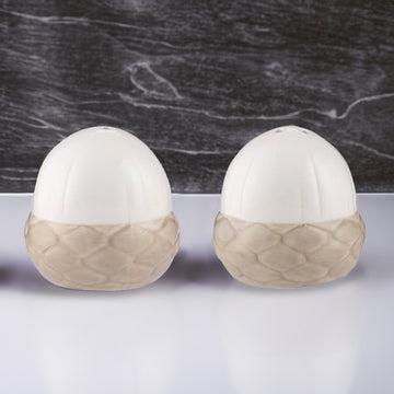 6Pcs Cream Hand Painted Ceramic Salt & Pepper Shaker Set