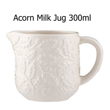 300ml Cream Glaze Acorn Ceramic Milk Jug