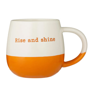 4Pcs 340ml Stoneware Rise & Shine Coffee Mug