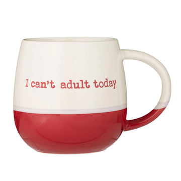 2Pcs 340ml Stoneware I Can't Adult Today Coffee Mug