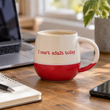 340ml Stoneware I Can't Adult Today Coffee Mug
