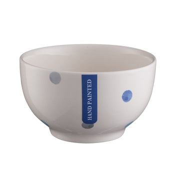 Padstow Blue White Cereal Bowl 14cm Stoneware Dots