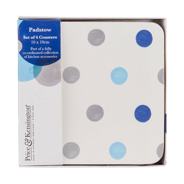 Pack of 4 Padstow Cork Table Coasters Tableware Novelty
