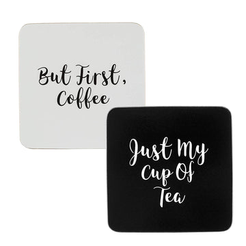Set Of 4 Carnaby Script Coasters Dining Mat