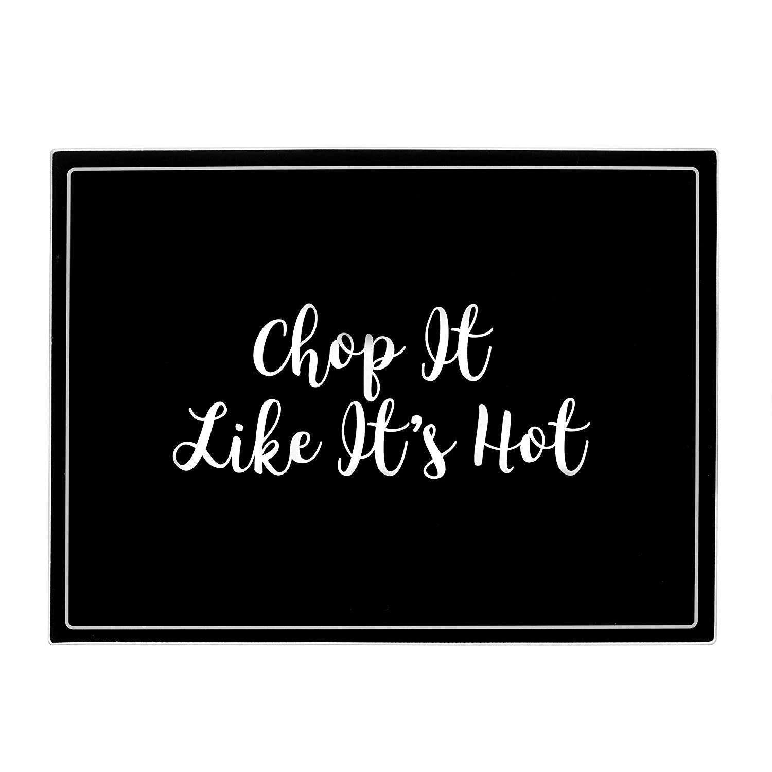 Carnaby Script Glass Worktop Saver Chopping Cutting Board