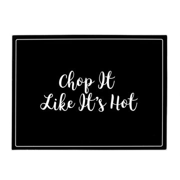 Carnaby Script Glass Worktop Saver Chopping Cutting Board
