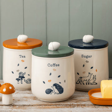 Price & Kensington 1L Woodland Ceramic Airtight Sugar Canister