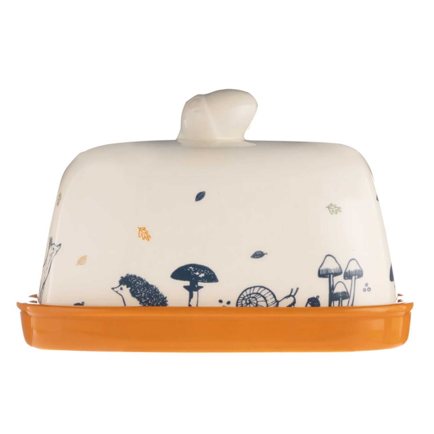 Price & Kensington Woodland Ceramic Butter Dish with Acorn Handle Lid