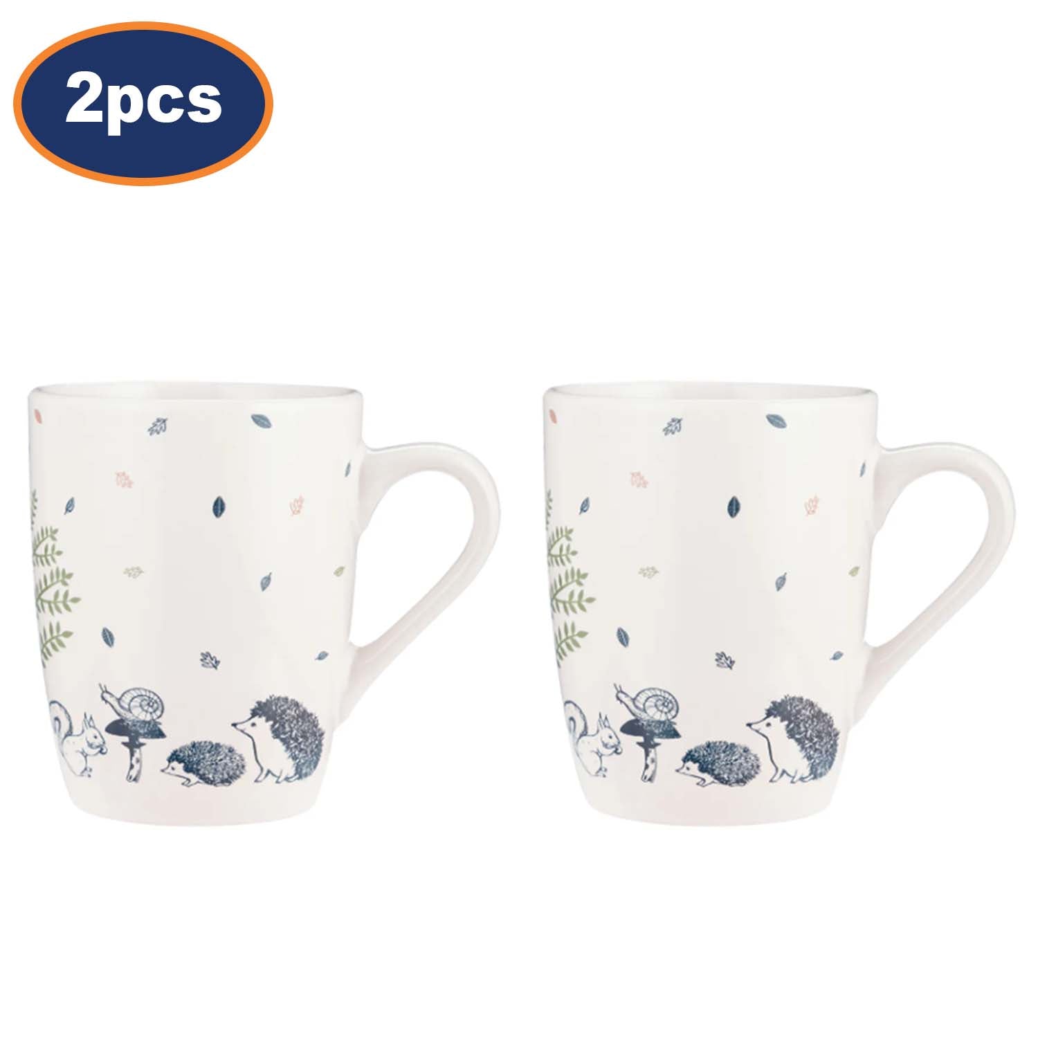 2Pcs 330ml Woodland Stoneware Mug