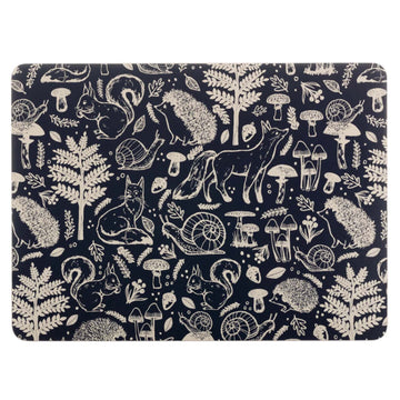 8pcs Woodland Placemats & Coasters Set