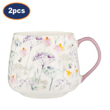 2Pcs Price & Kensington 425ml Daisy Fine China Mugs