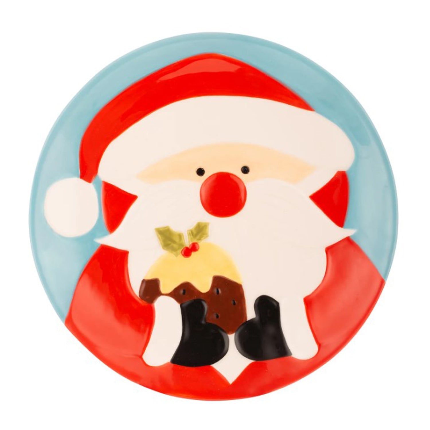 Father Christmas Ceramic Dinner Plate