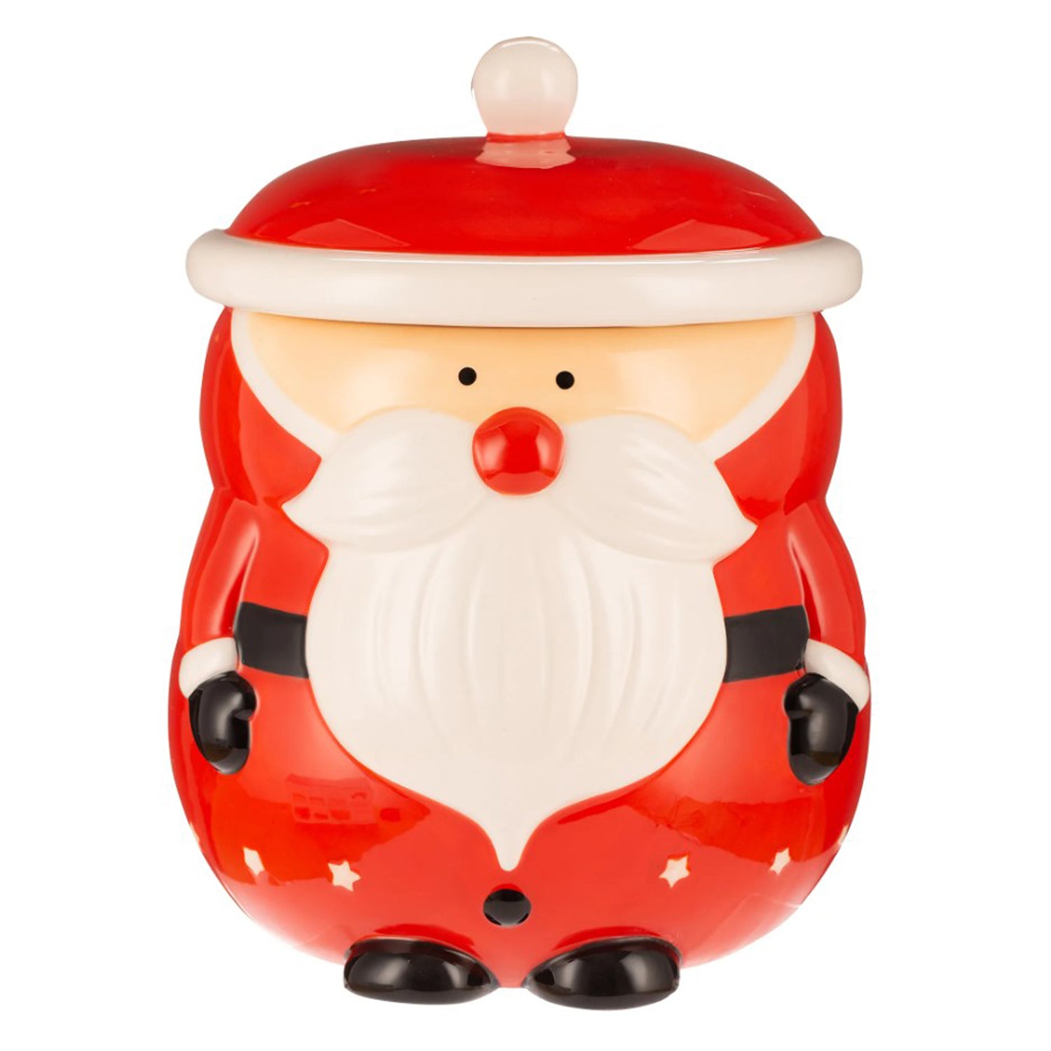 Father Christmas Ceramic Cookie Jar