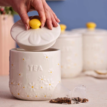 2Pcs Price & Kensington 700ml Daisy Tea Storage Jar
