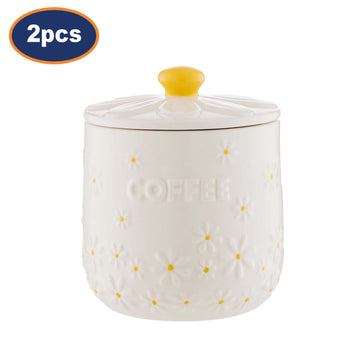 2Pcs Price & Kensington 700ml Daisy Coffee Storage Jar