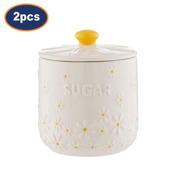 2Pcs Price & Kensington 700ml Daisy Sugar Storage Jar