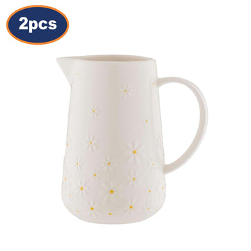 2PcsPrice & Kensington Daisy 1.2 Litre Ceramic Jug