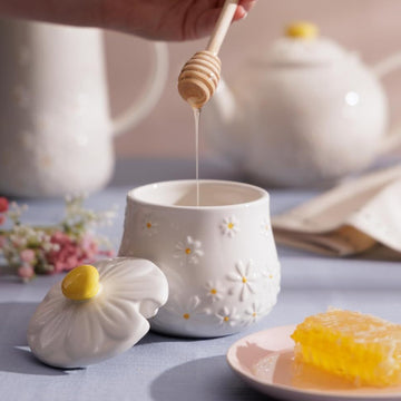 Price & Kensington Daisy Honey Pot & Drizzler Set