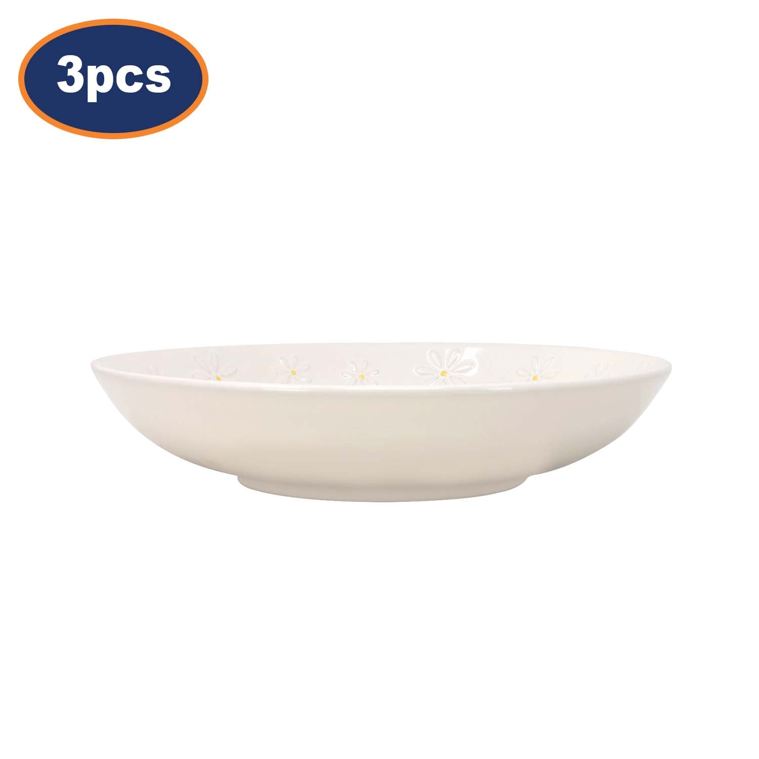 3Pcs Price & Kensington 23cm Daisy Pasta Bowl