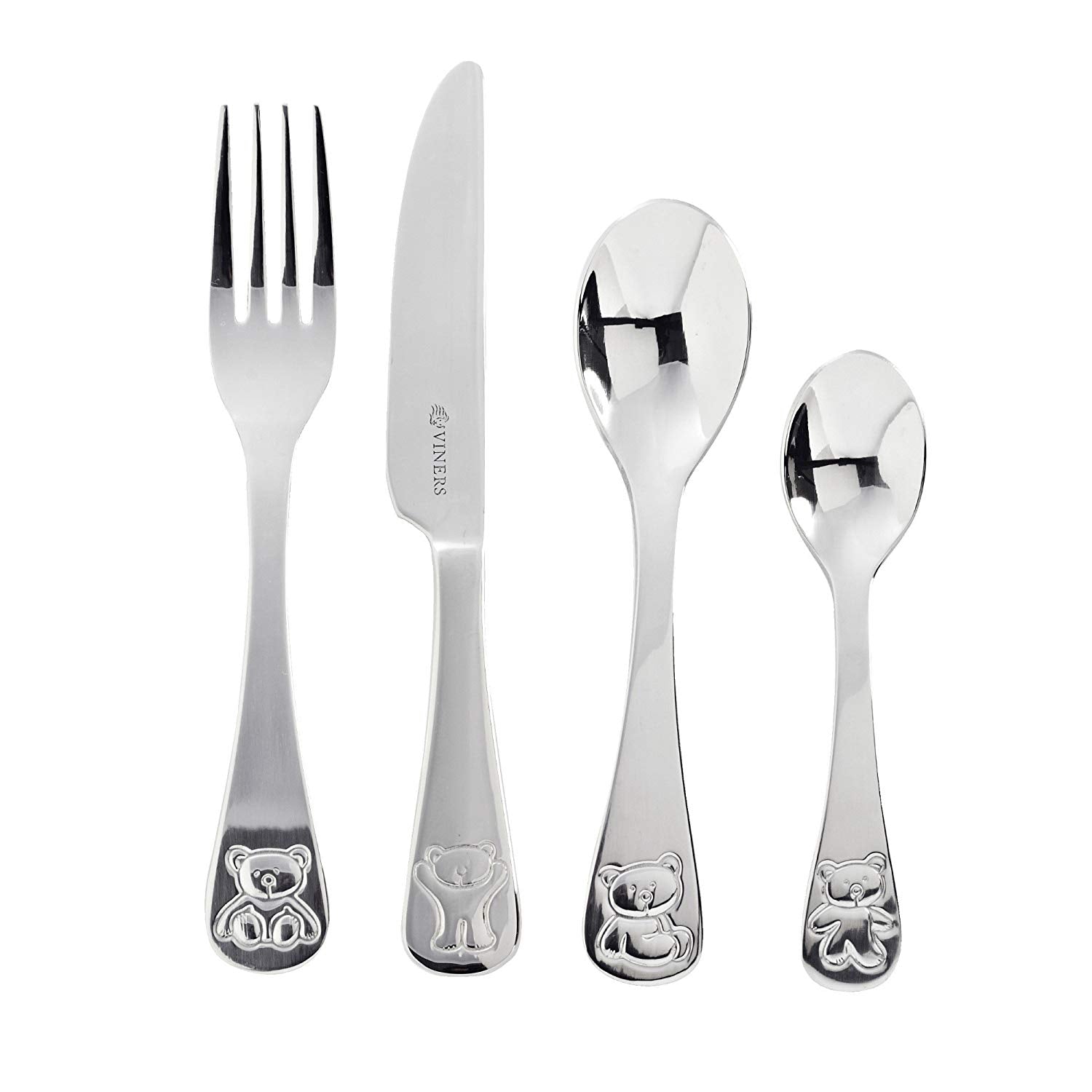 Viners Kids Children Stainless Steel Bear Cutlery Set