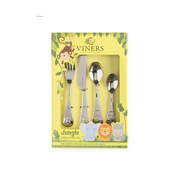 Viners Kids Children Stainless Steel Jungle Cutlery Set